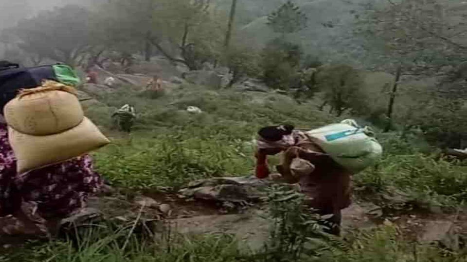 Villagers are spending Rs 600 to get the free food grains from the cheap ration shop delivered to their homes