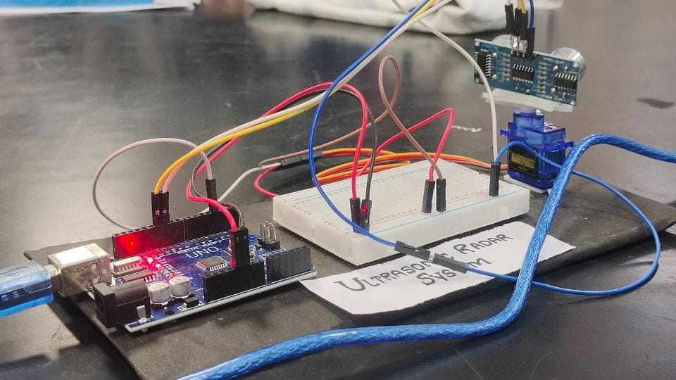 Students in Noida are developing a prototype of ultrasonic radar system