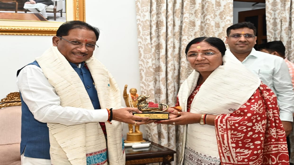 Union Minister of State Savitri Thakur met CM Sai, these issues were discussed in Chhattisgarh