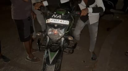 Kanpur Accident Dumper hit three friends riding a bike ran over one while fleeing two seriously injured