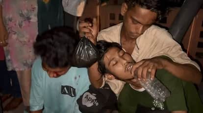 Kanpur Accident Dumper hit three friends riding a bike ran over one while fleeing two seriously injured