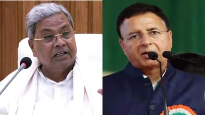 कर्नाटक के सीएम सिद्धारमैया और कर्नाटक कांग्रेस के प्रभारी रणदीप सुरजेवाला