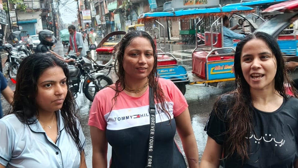 Weather pictures: Moradabad division drenched with rain showers, faces lit up, people got relief from humidity