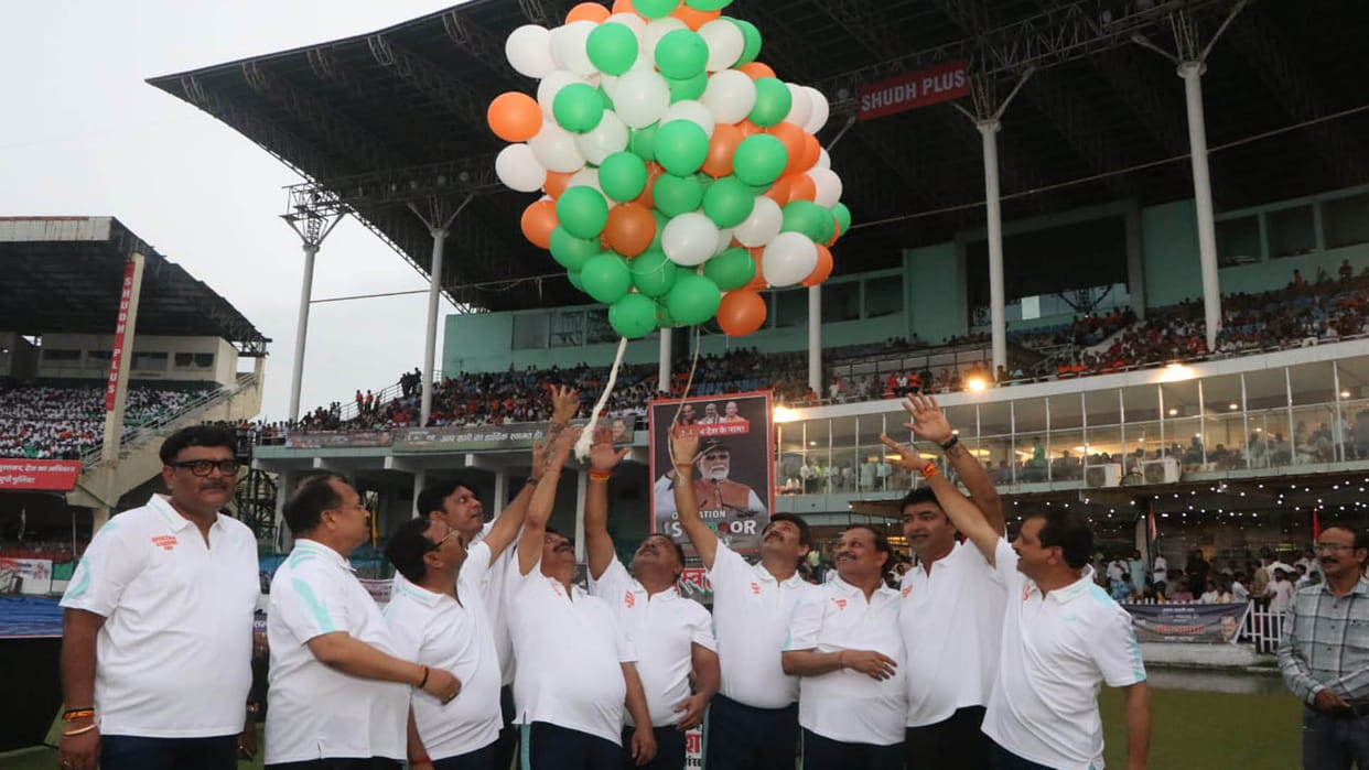 Operation Sindoor Cricket Cup: Minister of State for Defence inaugurated the match by releasing balloons