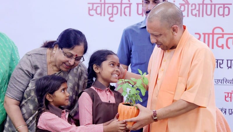 UP: CM Yogi announces that every plant in the state will be geo-tagged, green land will be built along the exp