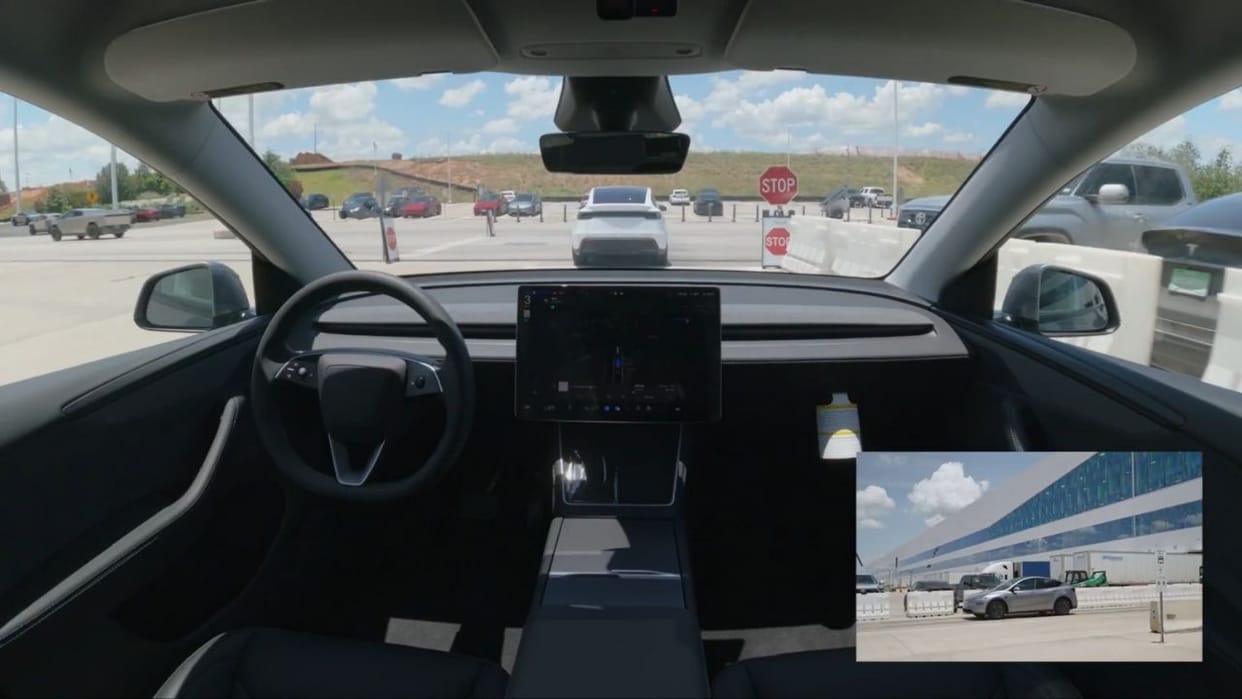 tesla autonomous car delivery history model y price details