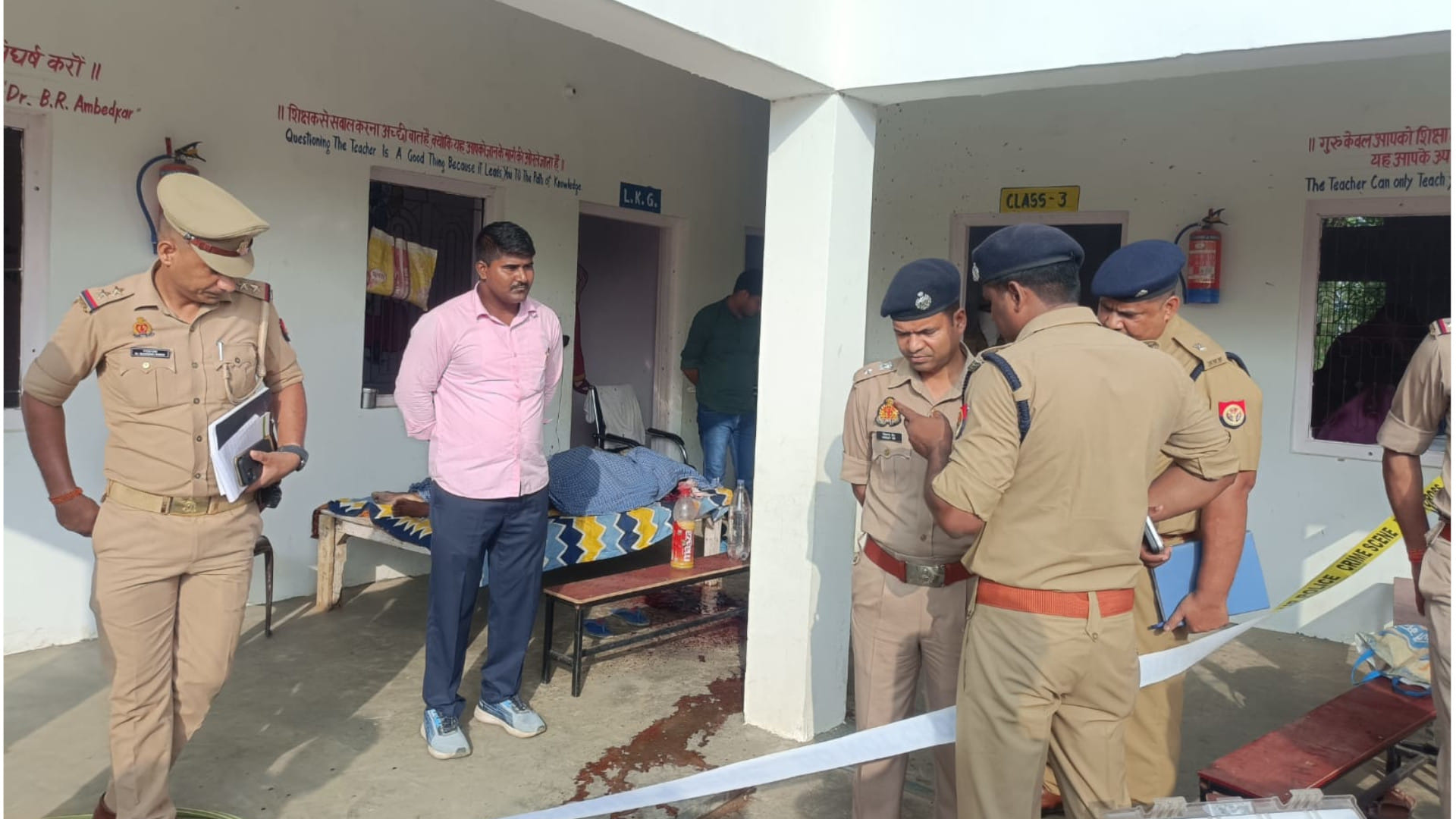 school director Murder in Deoria Axe found 100 meters away no enmity, no dispute method of murder is questions