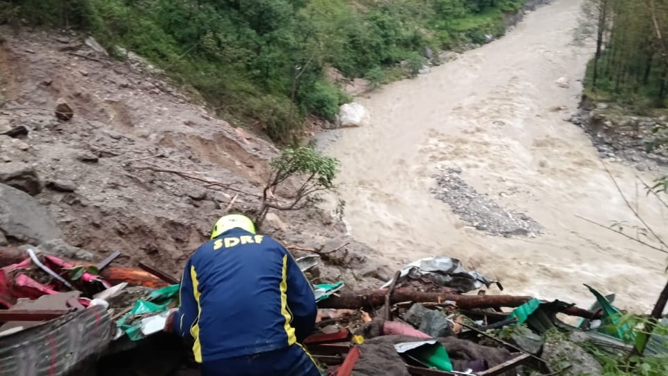 Cloud burst in Uttarkashi Yamunotri Highway many workers swept away in heavy floods Photos