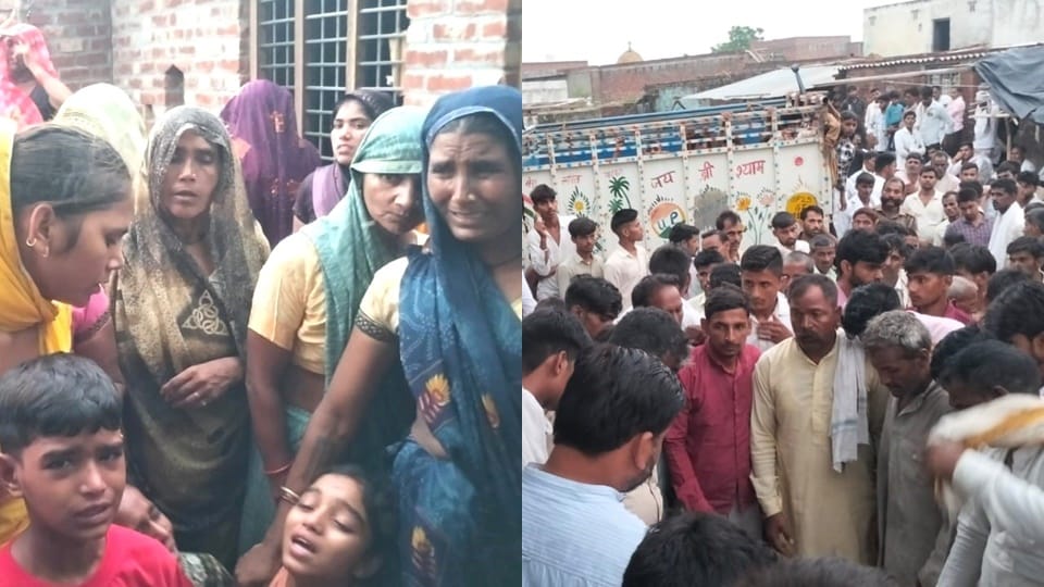 Sambhal: Three brothers jumped 200 meters air while pulling wire electricity tower, two died after falling