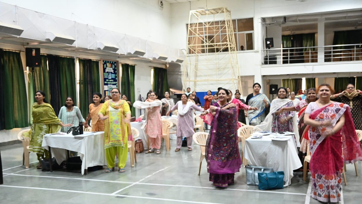 Ganga Gurukulam School: Yoga workshop organized to relieve stress of teachers