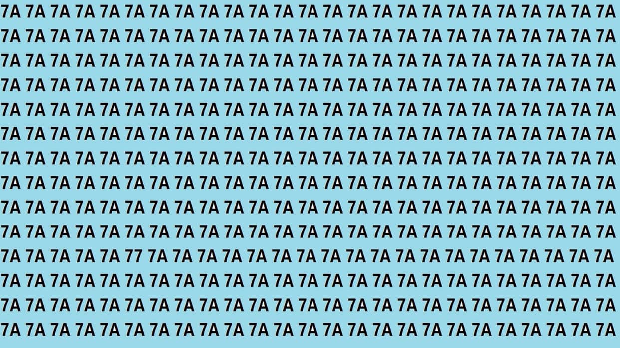 Optical Illusion Iq Test Brain Test If You Have Hawk Eyes then Find 77 in 15 Seconds