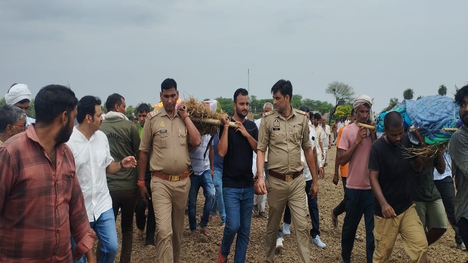 Four corpses were lifted one by one screams tore the heart whole village cried