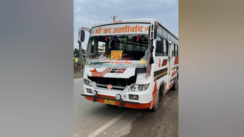 Prayagraj riot Story Bikes were burnt and buses were vandalized Bricks and stones were scattered on roads