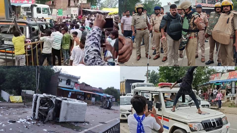 Prayagraj Violence Some hid behind the shutters while others saved their lives by running away from the shops