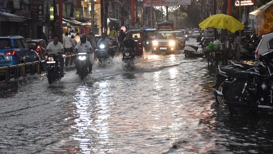 Monsoon Hits Meerut with 119 mm Rainfall, Streets Flooded and Farmers Relieved