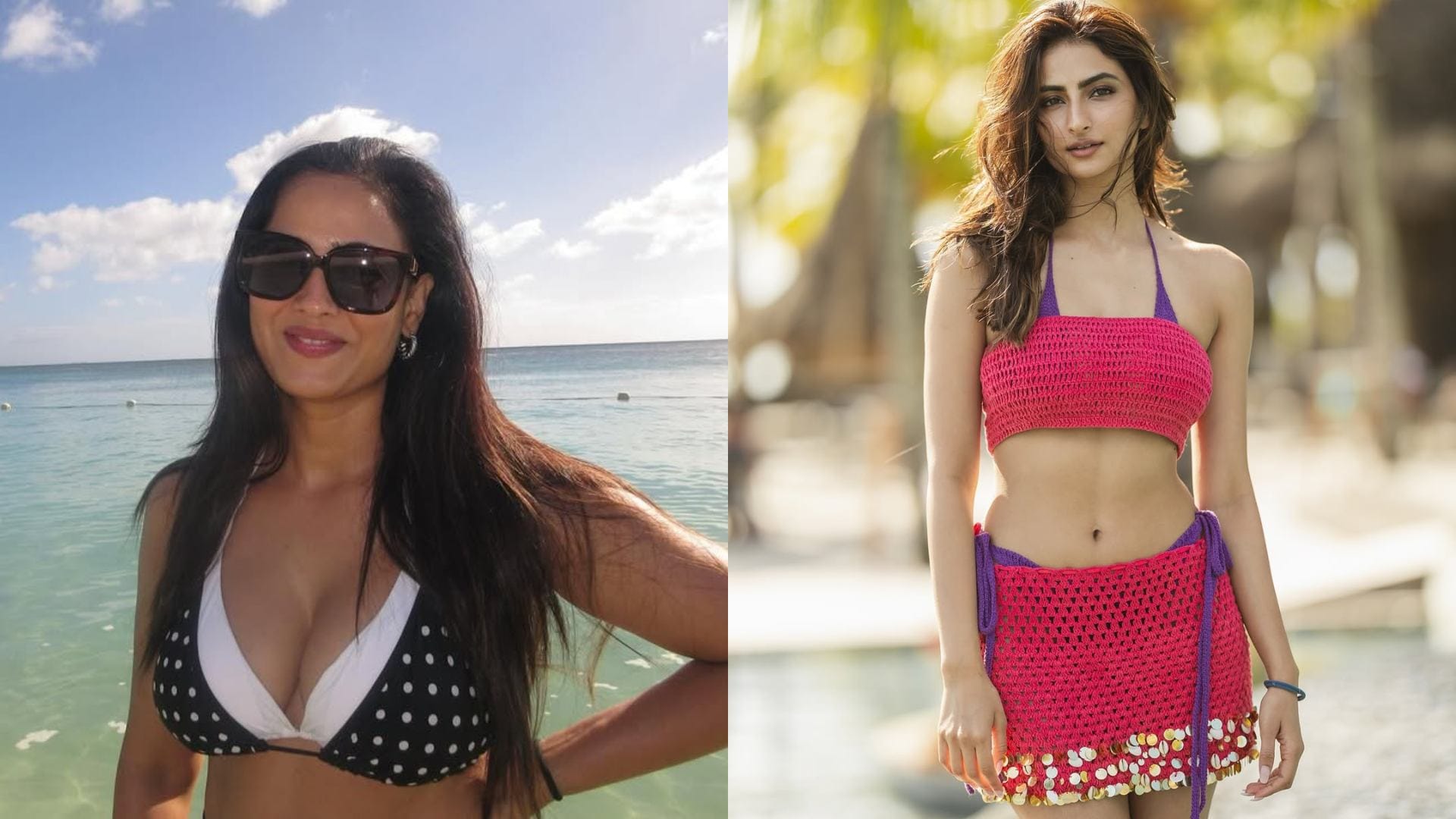 Actress Shweta Tiwari defeat daughter Palak Tiwari in Bikini look