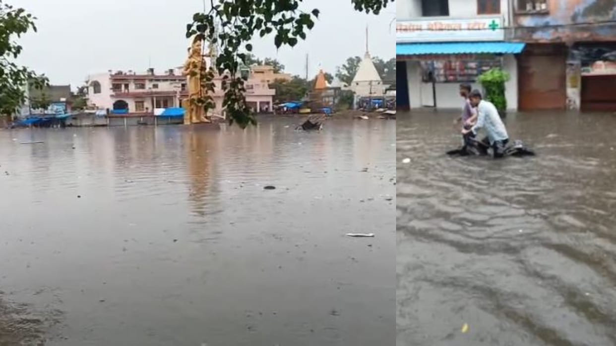 heavy rain in Lakhimpur Kheri flood like situation in gola gokarannath