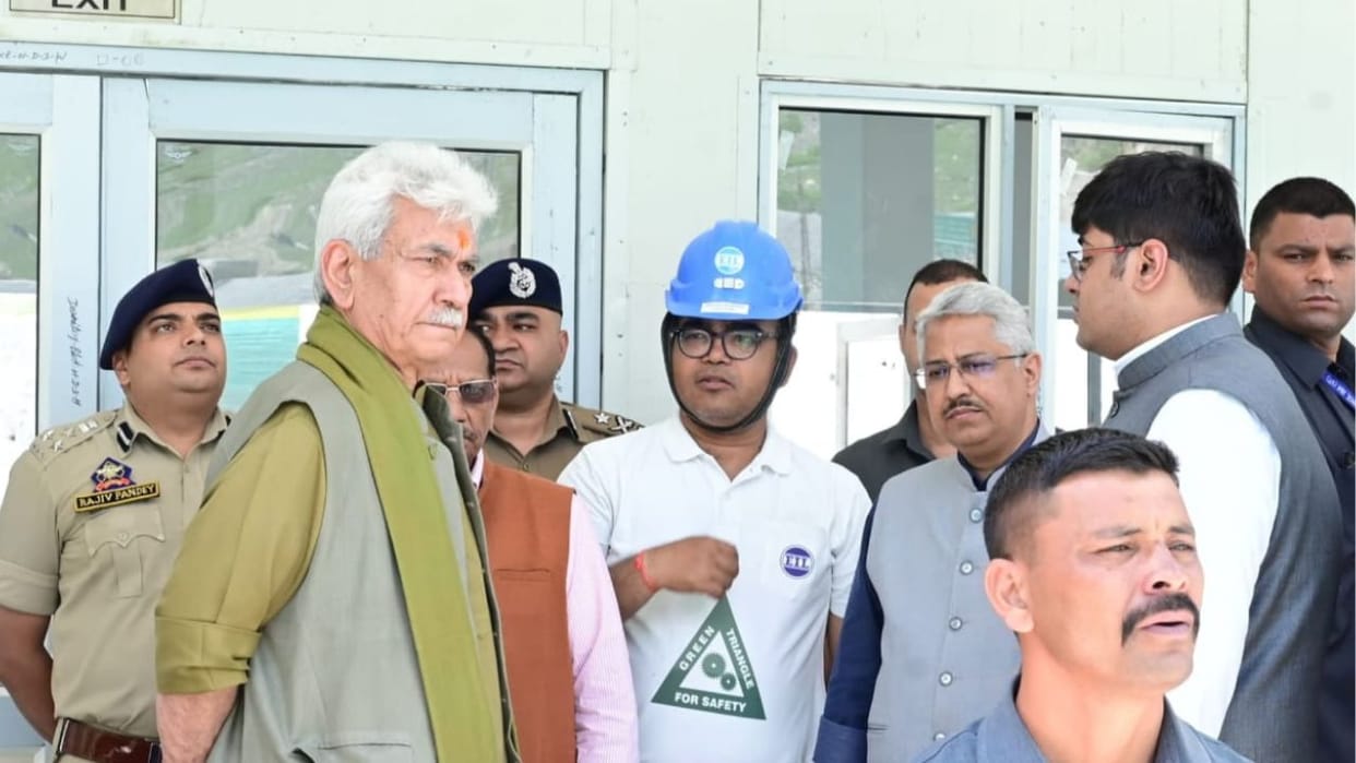 Amarnath Yatra: LG inspected Baltal, said- 'This time the arrangements for Amarnath Yatra are better than befo