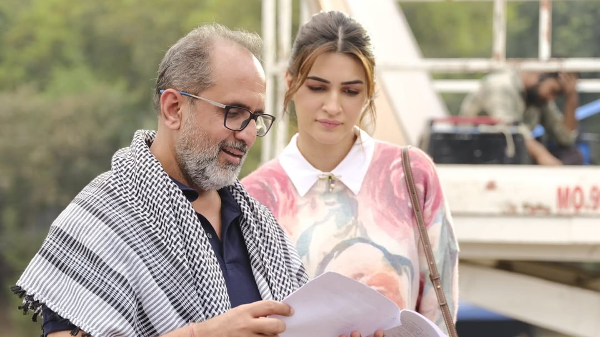 kriti sanon share bts photos from film Tere Ishk Mein Set says Love you guys