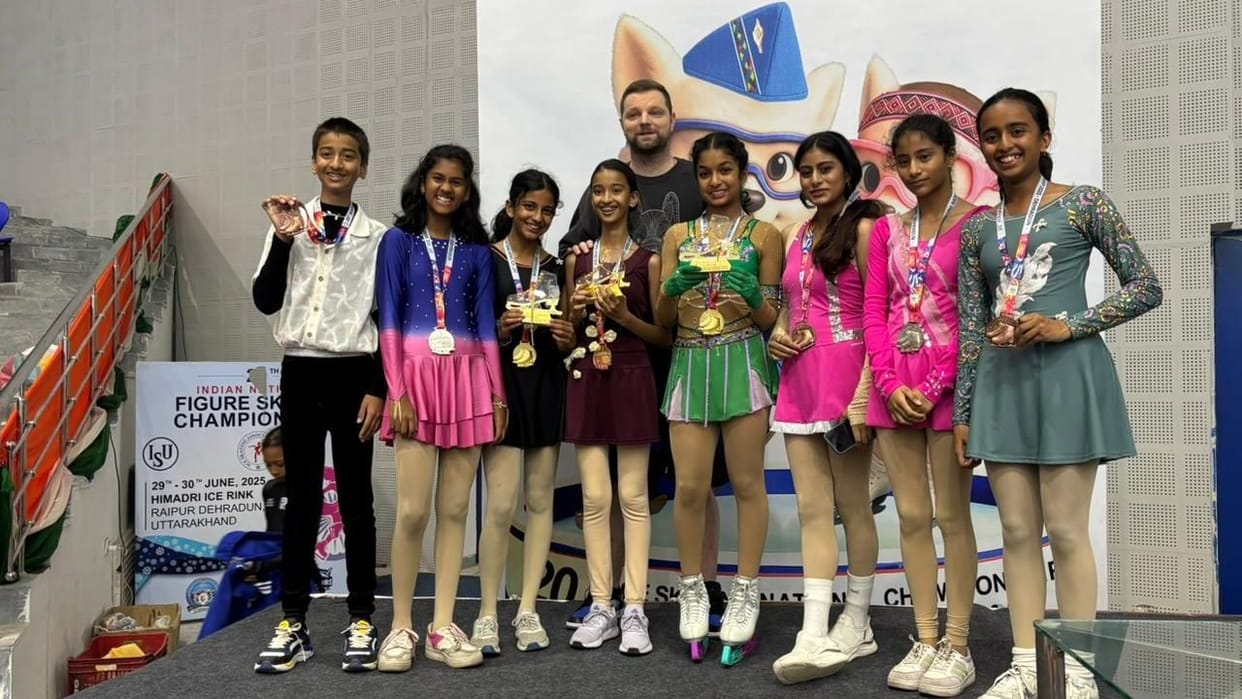 Sports News Himachal won four gold two silver and bronze medals in ice skating