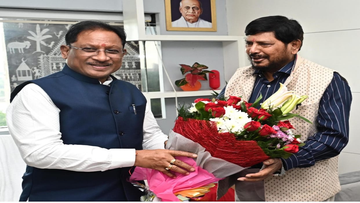 Union Minister of State Ramdas Athawale meet CM vishnu deo Sai, these issues were discussed in CG