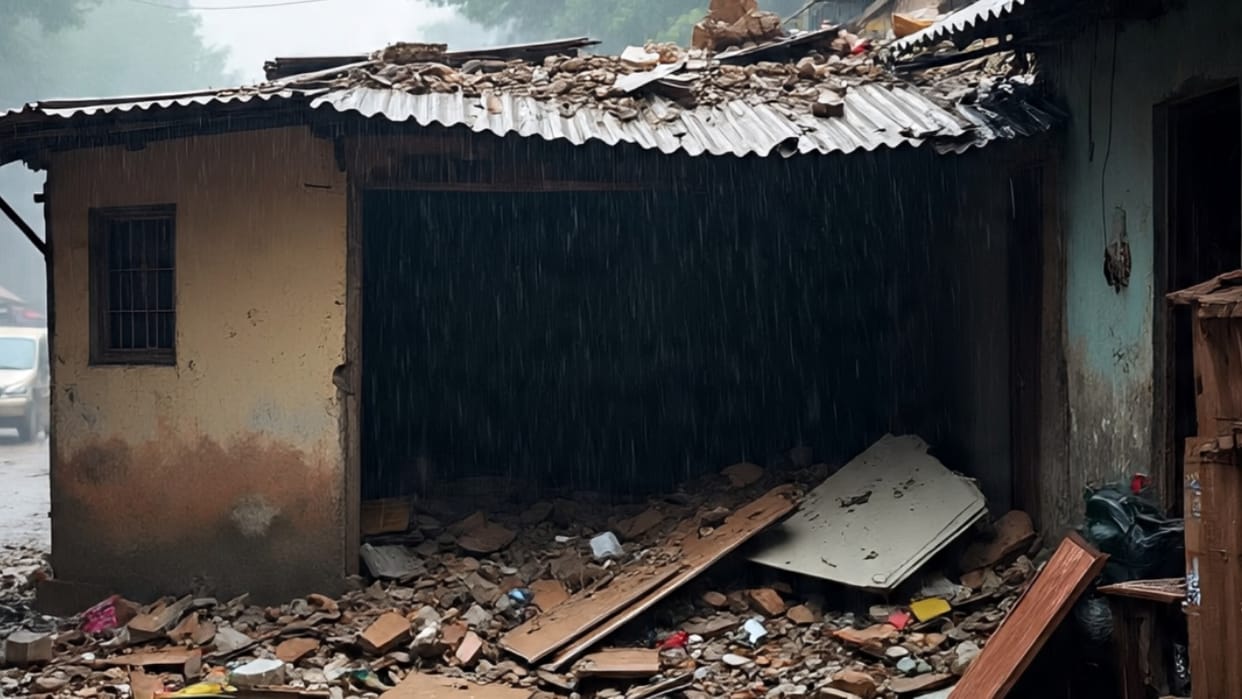 girl died due to roof of house collapsed during the rain in Budaun