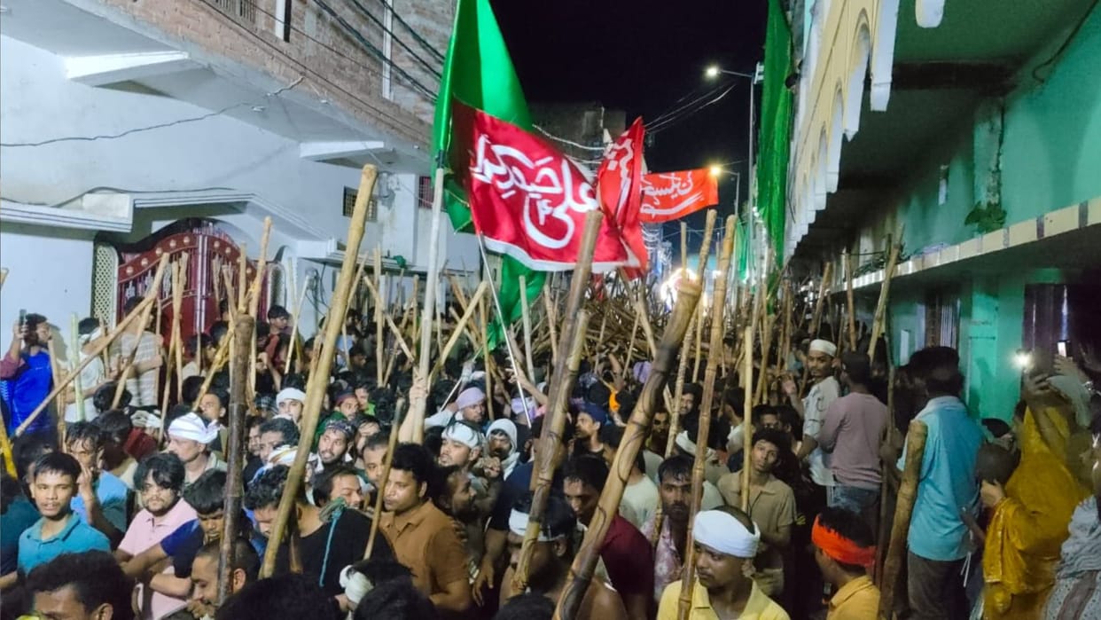 Muharram 2025 procession started from Mohalla Gandhi in Ballia