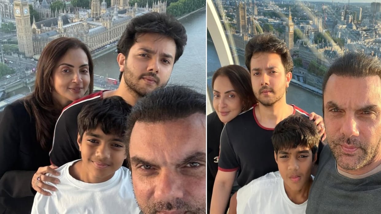 Sohail Khan share photos with Ex Wife Seema Sajdeh Sons Nirvan And Yohan From London Vacation