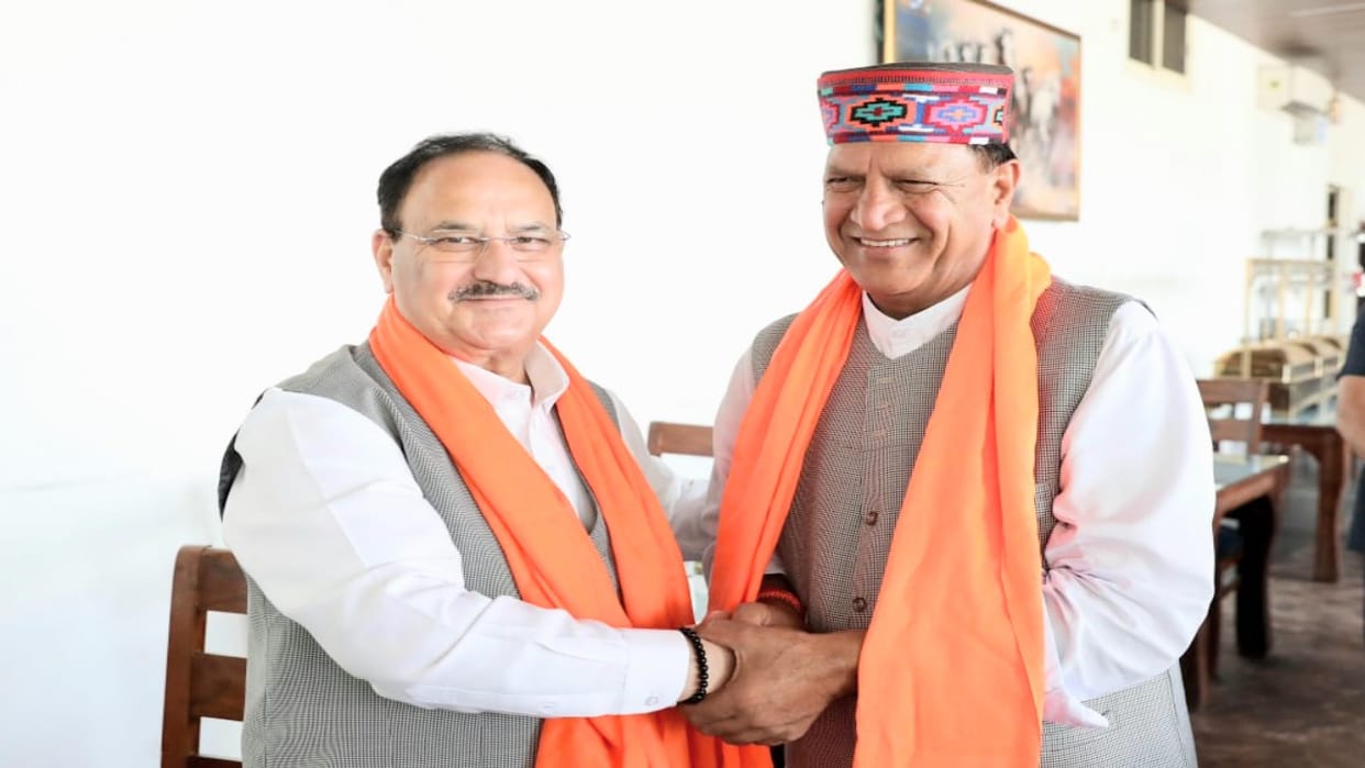 Bilaspur: State President Rajiv Bindal welcomed BJP National President JP Nadda