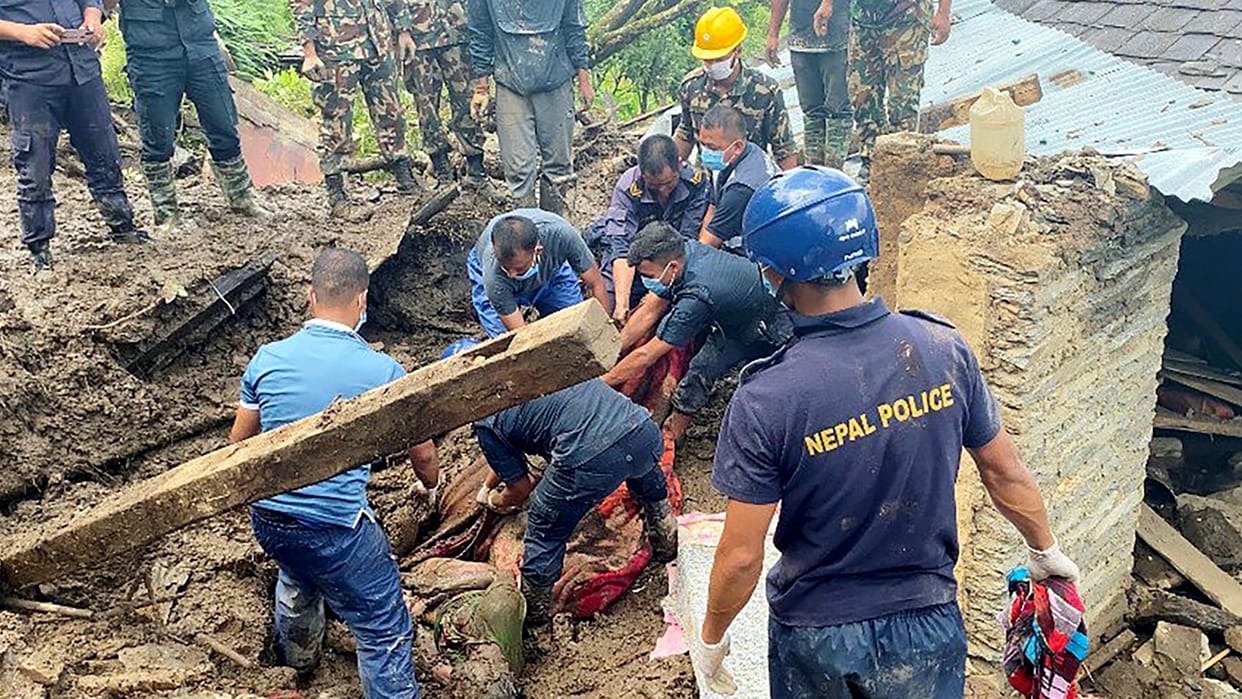 many people killed and injured in rain related disasters in month since monsoon began in Nepal