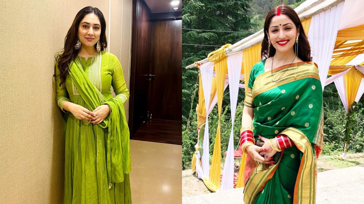 Sawan 2025 trendy outfit for newly bride during sawan season