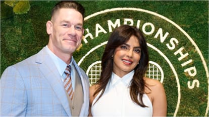 priyanka chopra nick jonas and john cena spotted at wimbledon promoting their film heads of state