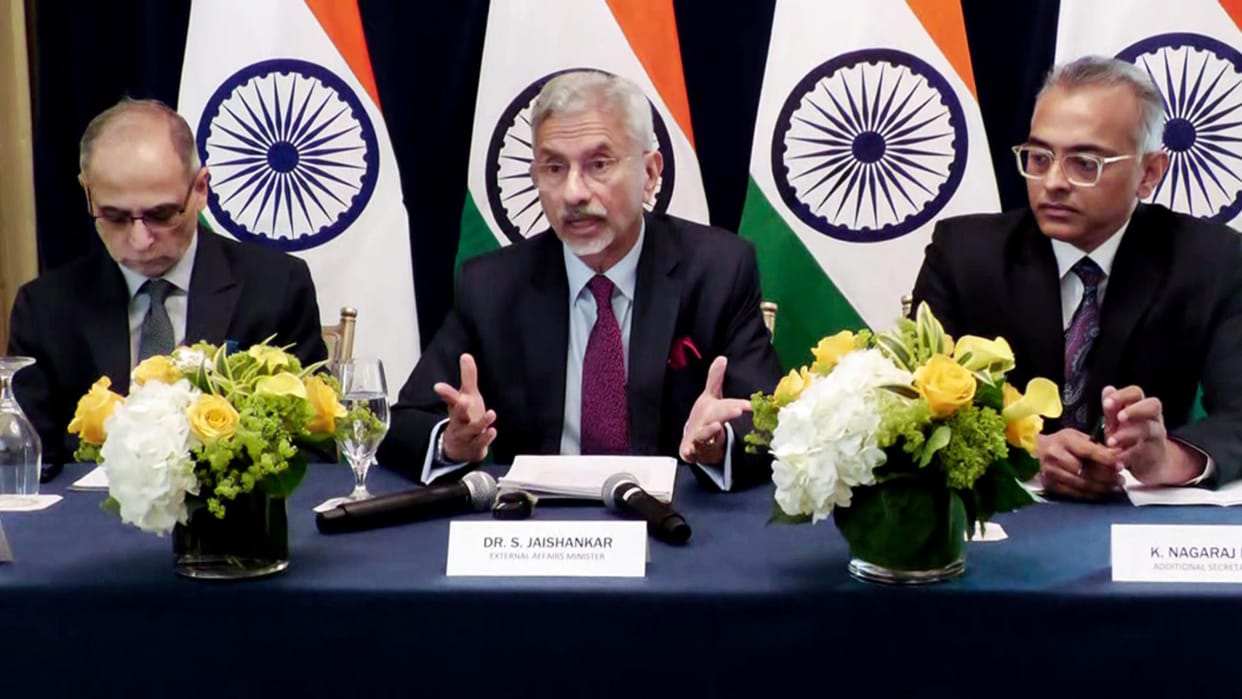 Foreign Minister Jaishankar in washington Quad strategic stability in Indo Pacific region