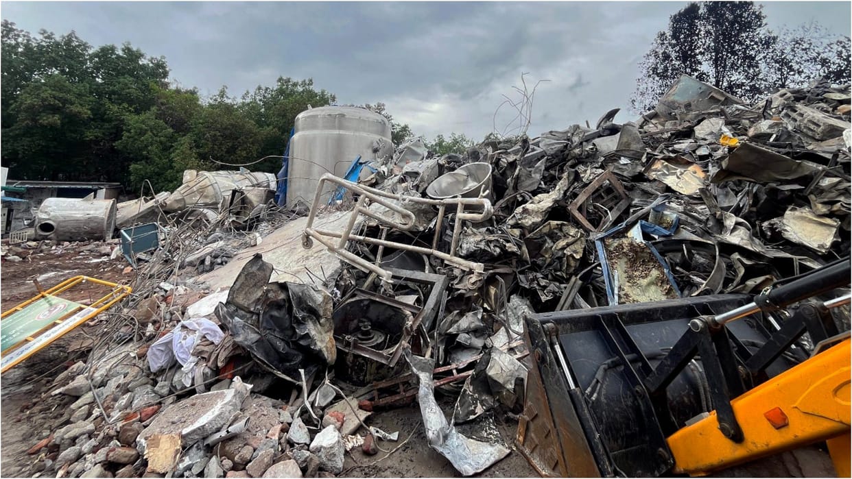 Telangana plant explosion: Debris clearance almost over, Sigachi unit has no NoC from Fire Dept