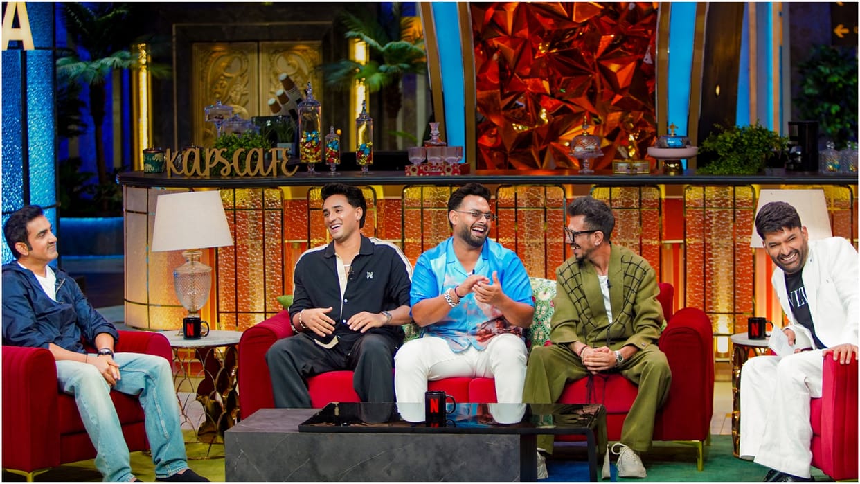 Gautam Gambhir Reaches The Great Indian Kapil Show With Rishabh Pant Yuzvendra Chahal And Abhishek Sharma