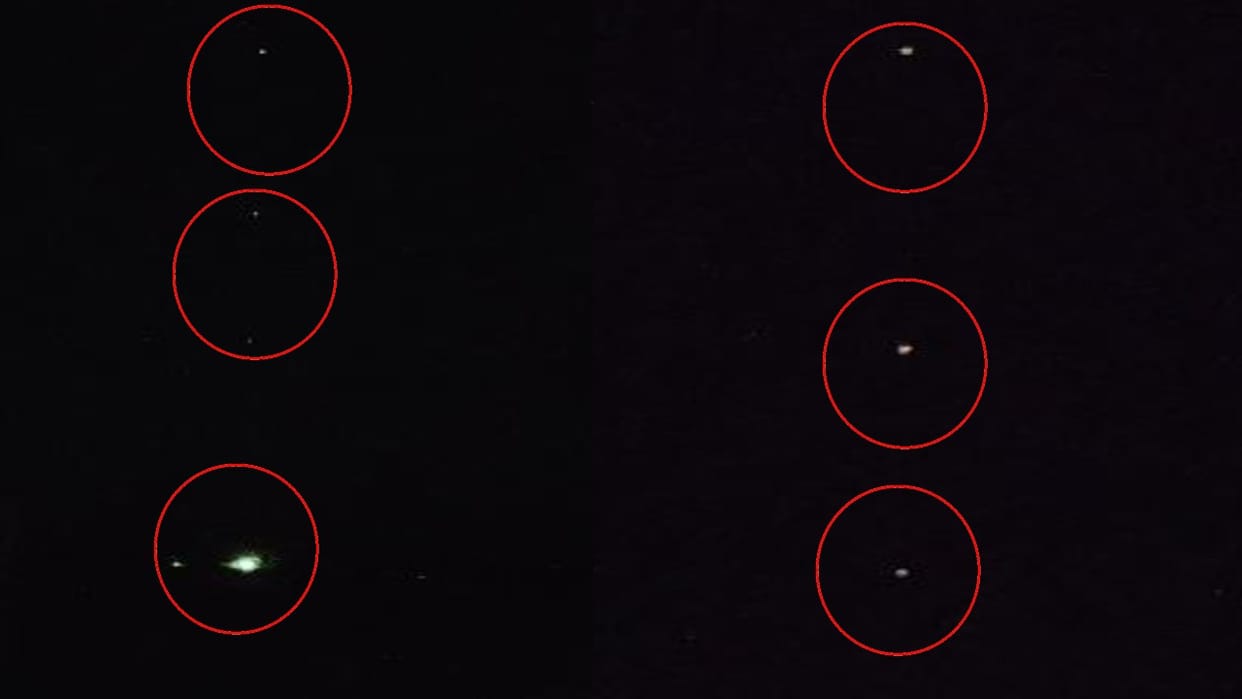 Strange objects were seen flying from a line at night video goes viral in bareilly