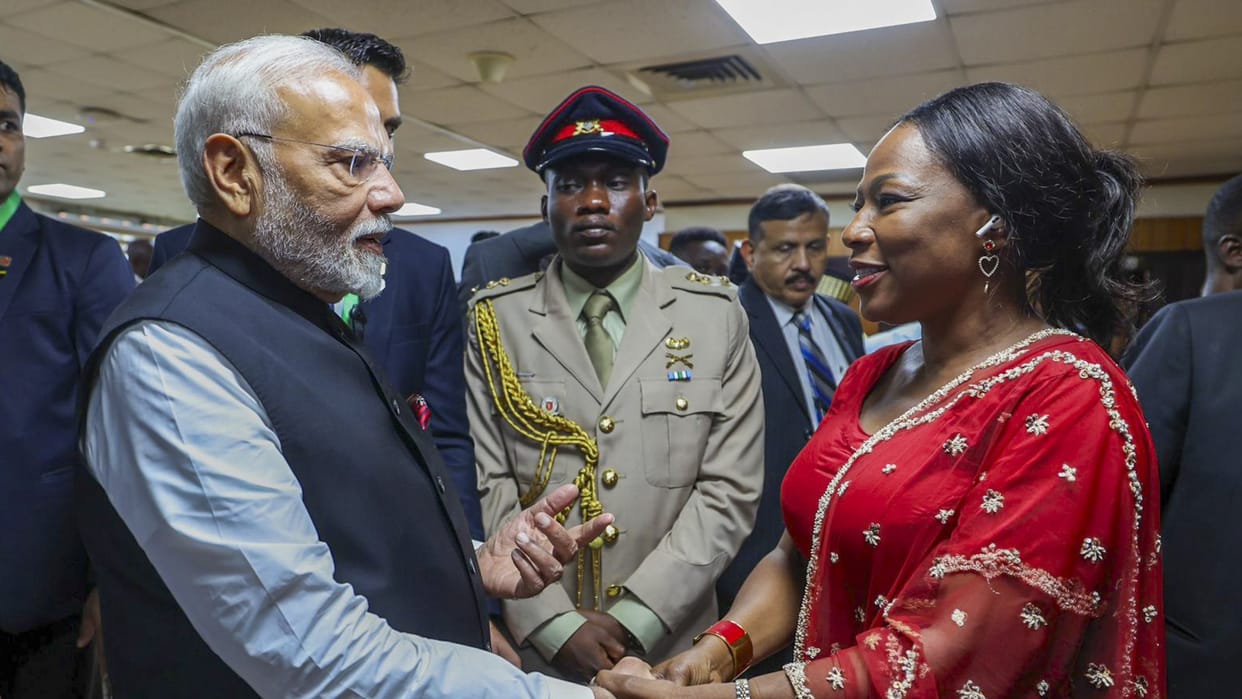 A glimpse of Indian culture was seen in Ghana, African MPs were seen in native dress