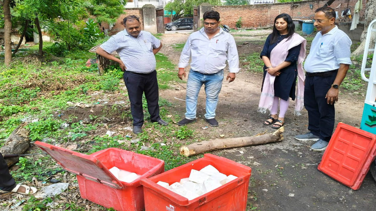 Kanpur: Food department destroyed 380 kg of cheese