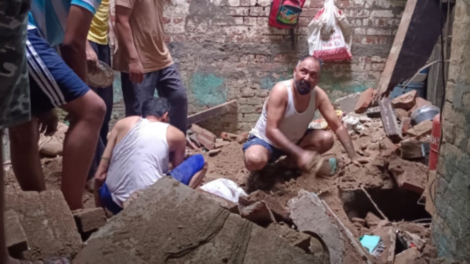 Accident in Hoshiarpur Roof of a two storey house collapsed three died