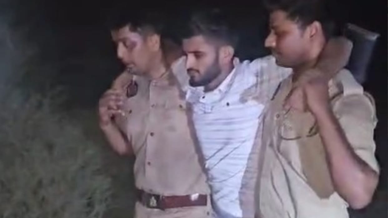 Ballia police arrested accused of deadly attack after he shot in leg