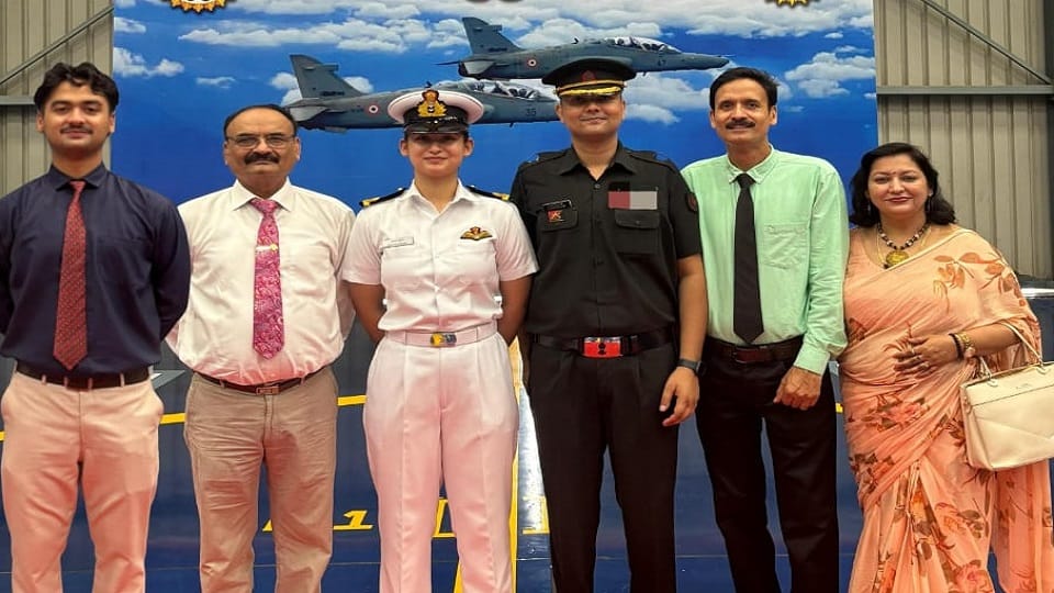 Well done daughter: Aastha Punia of Meerut becomes the country's first female Navy fighter aircraft pilot
