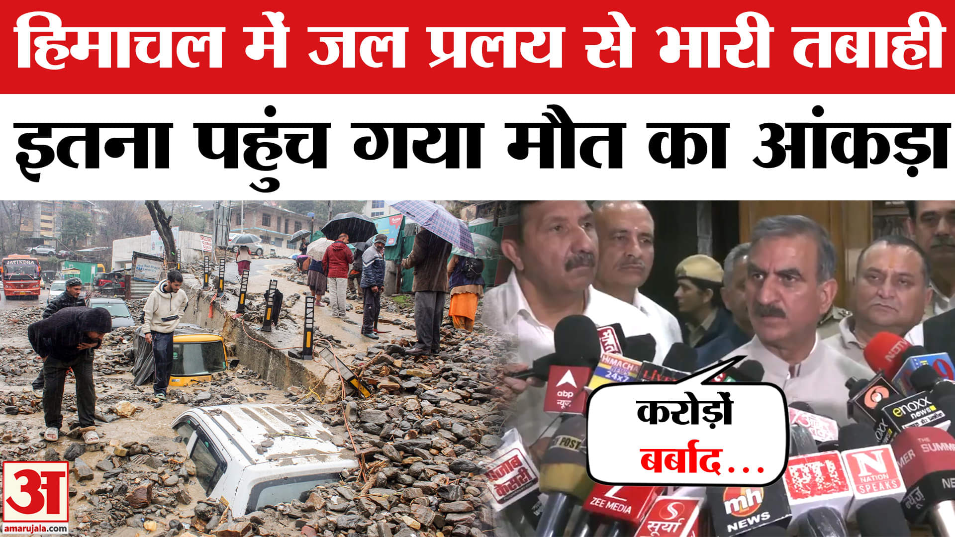 Himachal Cloud Brust: हिमाचल में जल प्रलय का कहर जारी दर्जनों लोगों की मौत, सैकडों करोड़ बर्बाद!