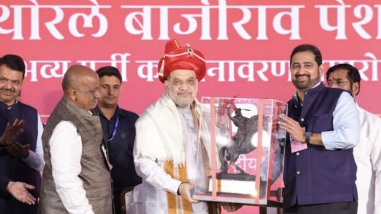 amit Shah says in 20 years no one has seen Bajirao Peshwa getting down from horse