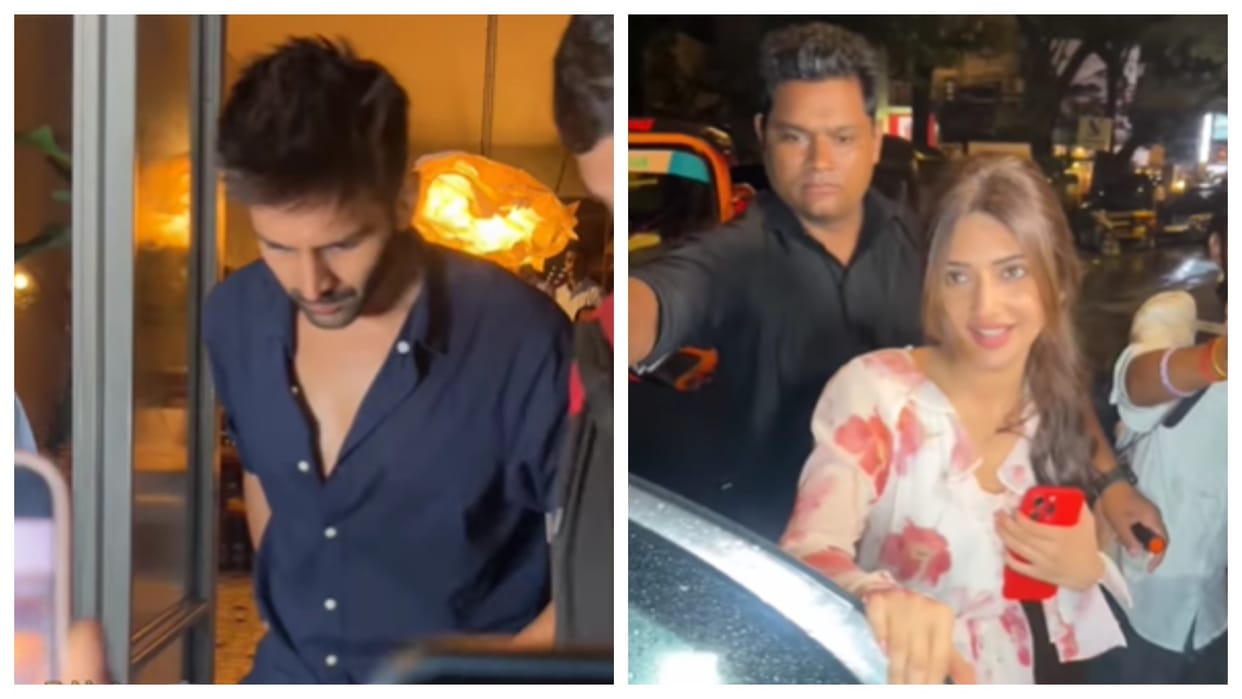 kartik aaryan and sreeleela spotted together after dinner in bandra amid dating rumors