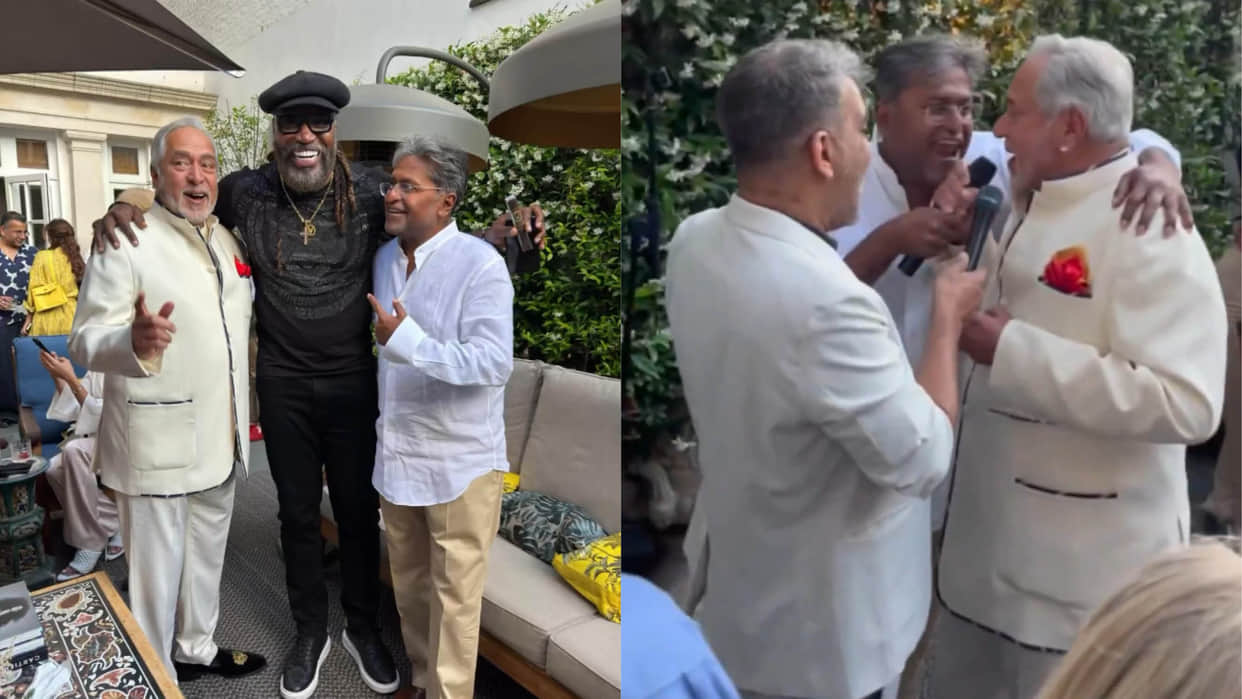 Vijay Mallya and Lalit Modi seen partying in London, both businessmen are on the run due to financial scams