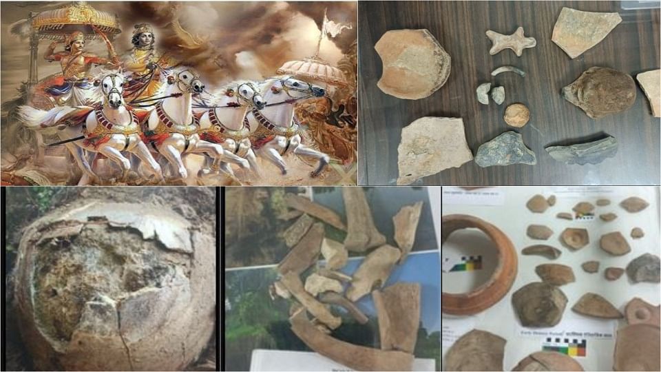 Mahabharata period Bricks utensils bones and pieces of statues found in Mainpuri