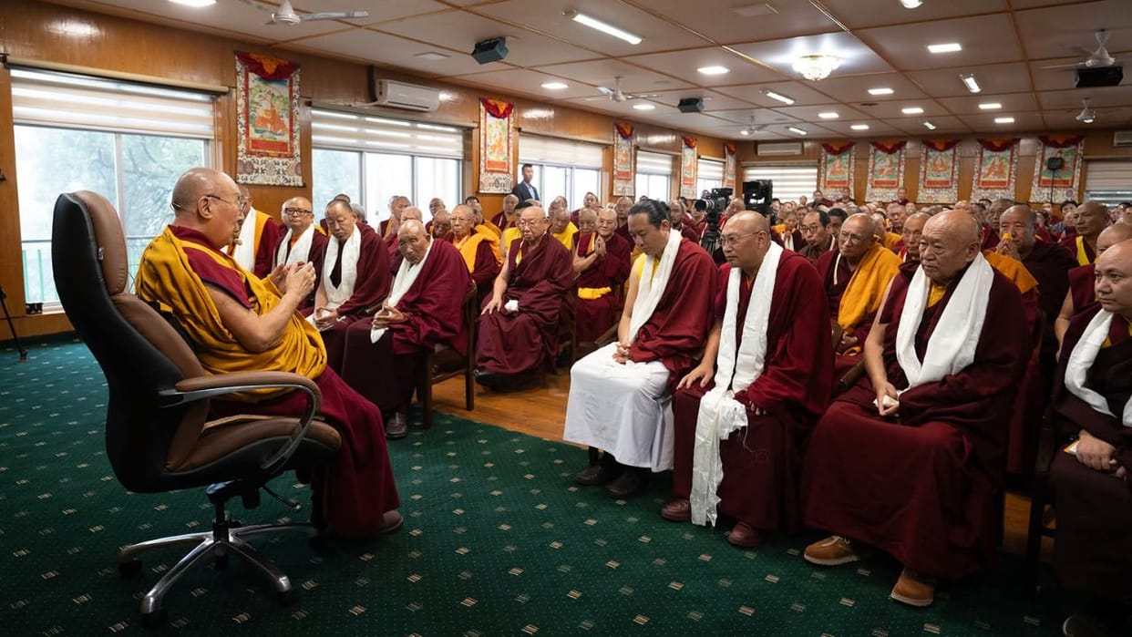 A prayer meeting was held in McLeodganj for the long life and health of the Dalai Lama