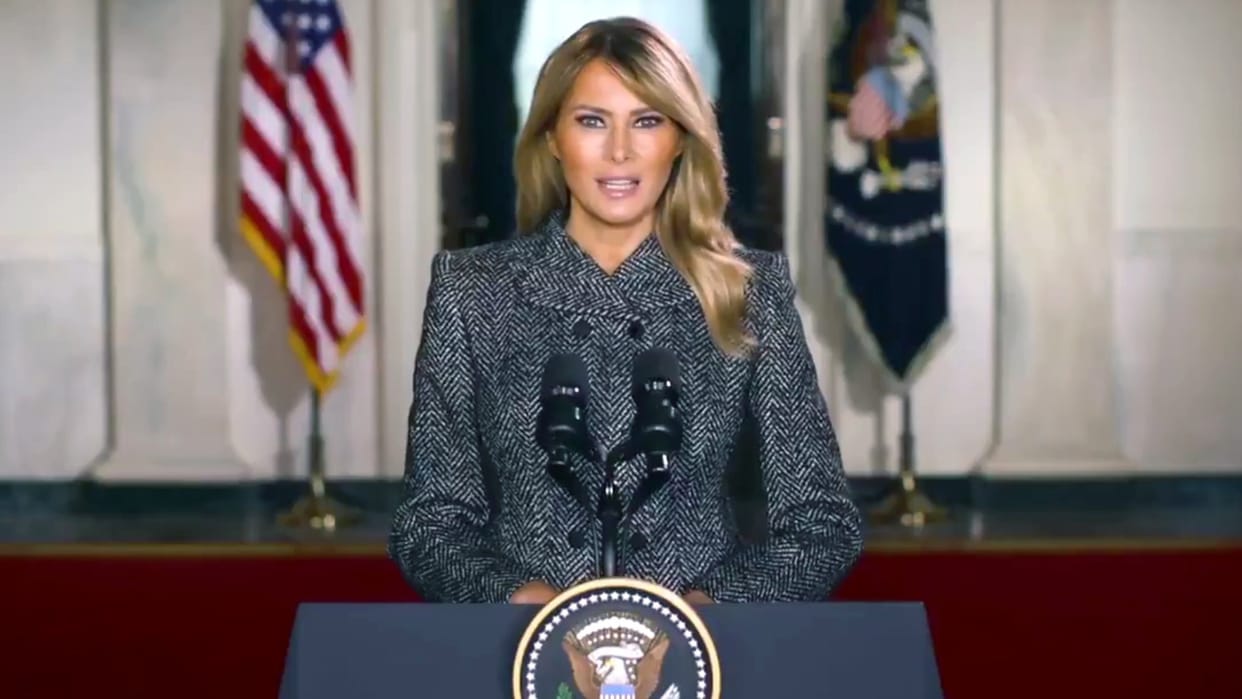 US Melania Trump delivers statement at White House denying ties to Epstein and knowledge of his crimes