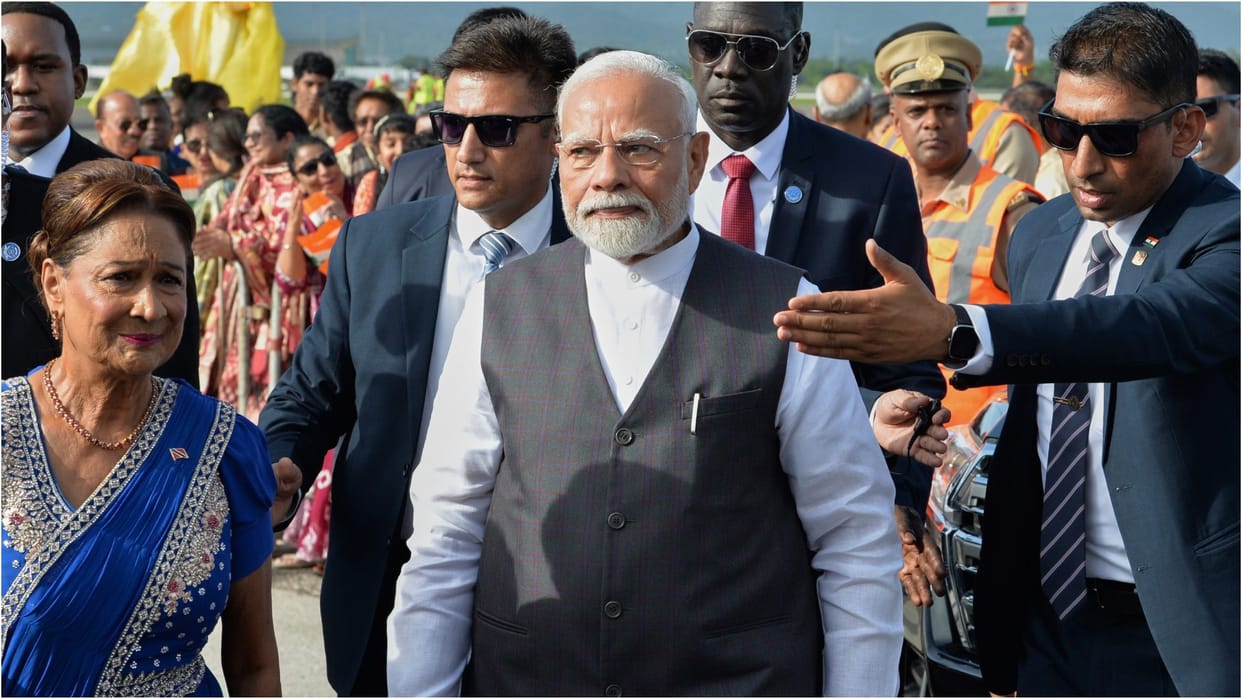 Trinidad And Tobago: kamla persad-bissessar read poem on PM Modi in her welcome speech; praised him profusely