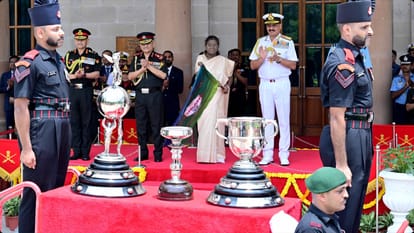President Droupadi Murmu unveiled and flagged off the Trophies of the Durand Cup Tournament 2025